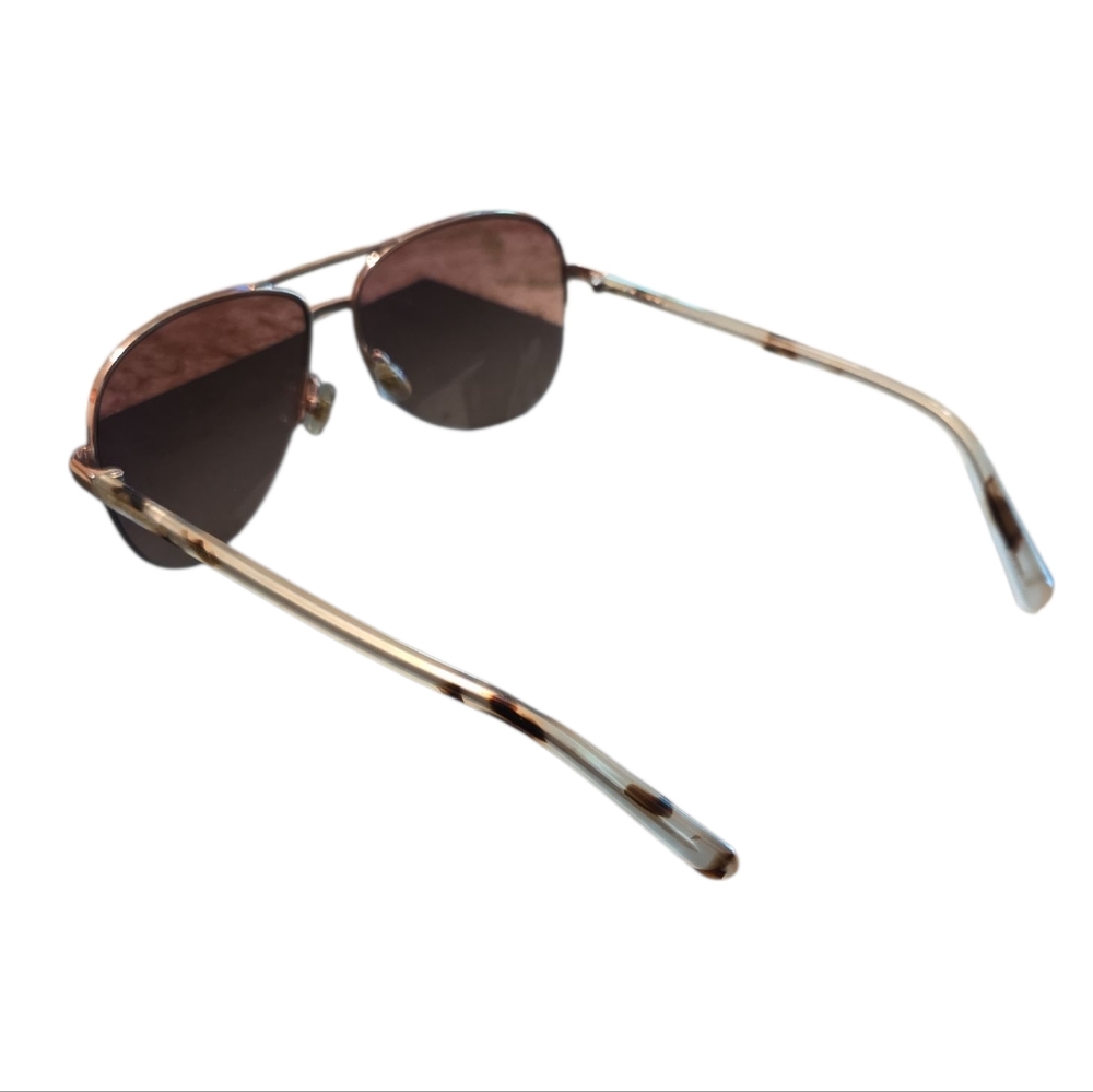 😎 Kate Spade Bethann Aviator Gold Sunglasses - Picture 4 of 7
